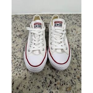 Converse Chuck Taylor All Star Ox Optical White Canvas Sneakers Womens 7